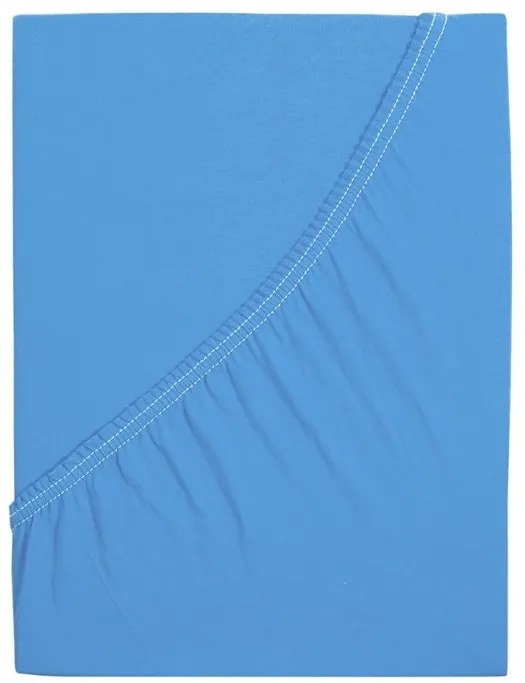 Mako-jersey pamut lepedő LUXORA 180x200 cm világoskék