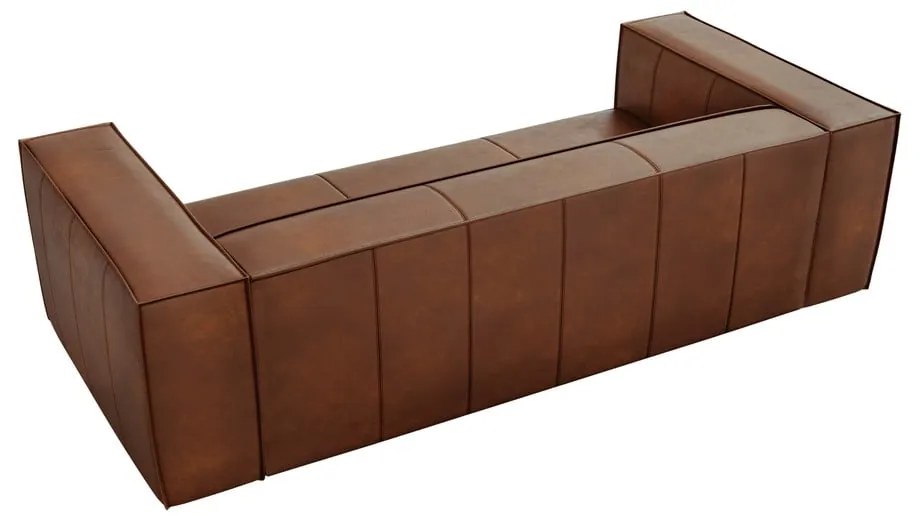 Konyakbarna bőr kanapé 227 cm Madame – Windsor &amp; Co Sofas