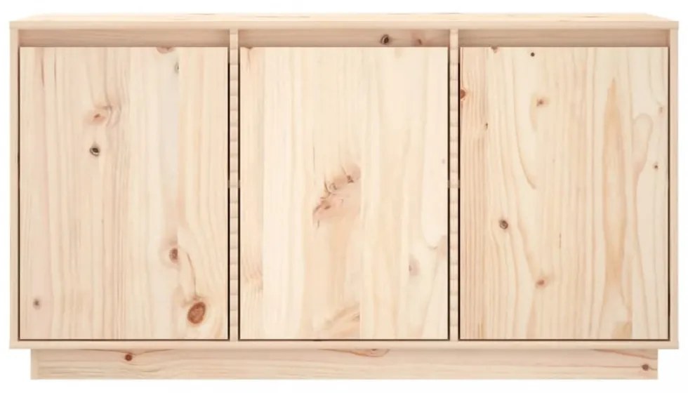 tömör fenyőfa tálalószekrény 111 x 34 x 60 cm