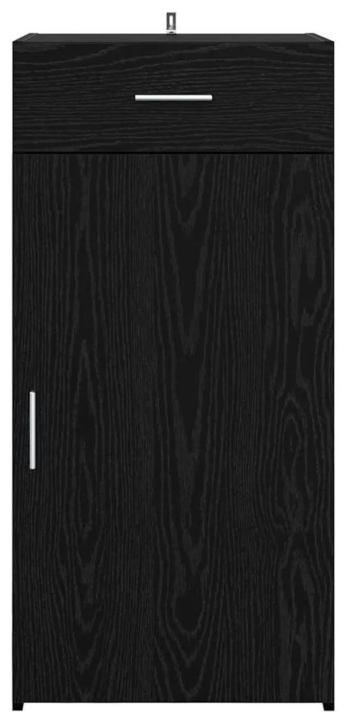 Széf fiókkal Musta tammi 42.5 x 40 x 93 cm Faanyag