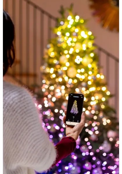 Twinkly TWS250SPP-TEU - LED RGBW kültéri karácsonyi lánc 250xLED 23,5m IP44 Wi-Fi