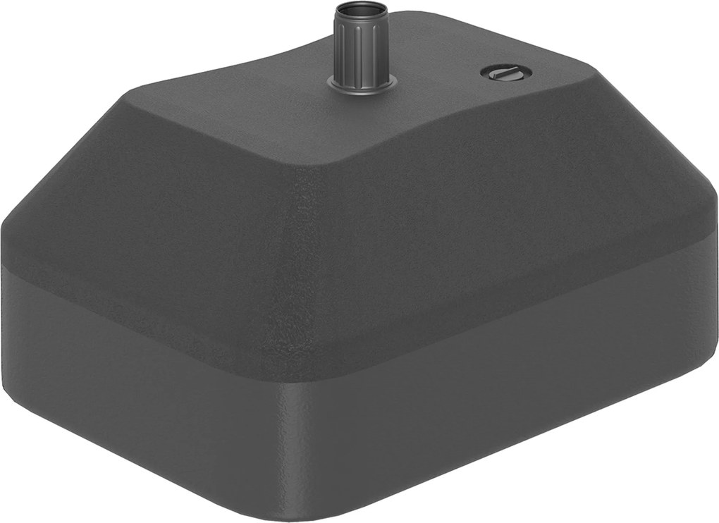 Outsunny Napernyő Talapzat Állvány, 20L Víz vagy 24kg Homokkal Terhelt Kert, Terasz, Fekete | Aosom