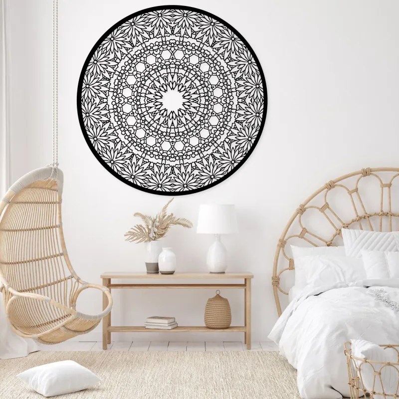 Luxus fa mandala a falon 3D belső dekoráció | HELA