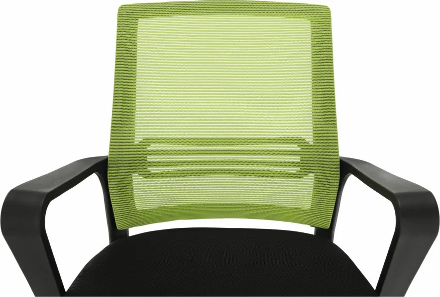 Irodai szék, háló zöld/fekete anyag, APOLO
