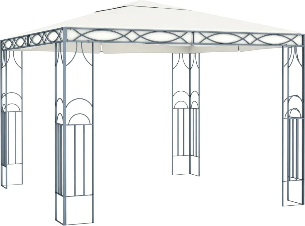 vidaXL krémszínű pavilon 300 x 300 cm