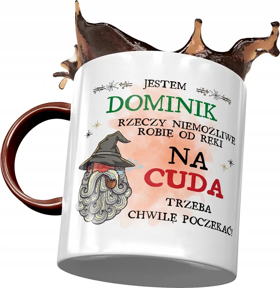 Bordó bögre Dominik Kollégáknak Ajándék Nyomtatott Fotóval