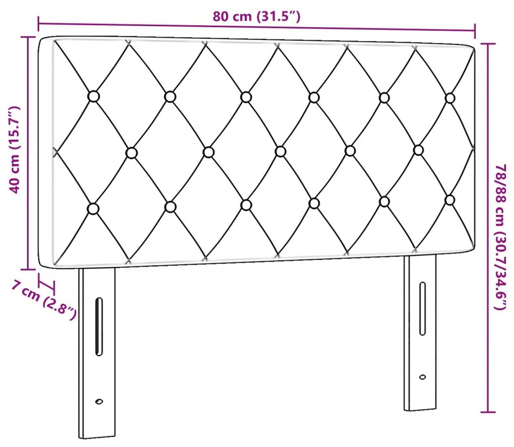 Fejtámla Kristálygombos Rózsaszín 80 cm Bársony