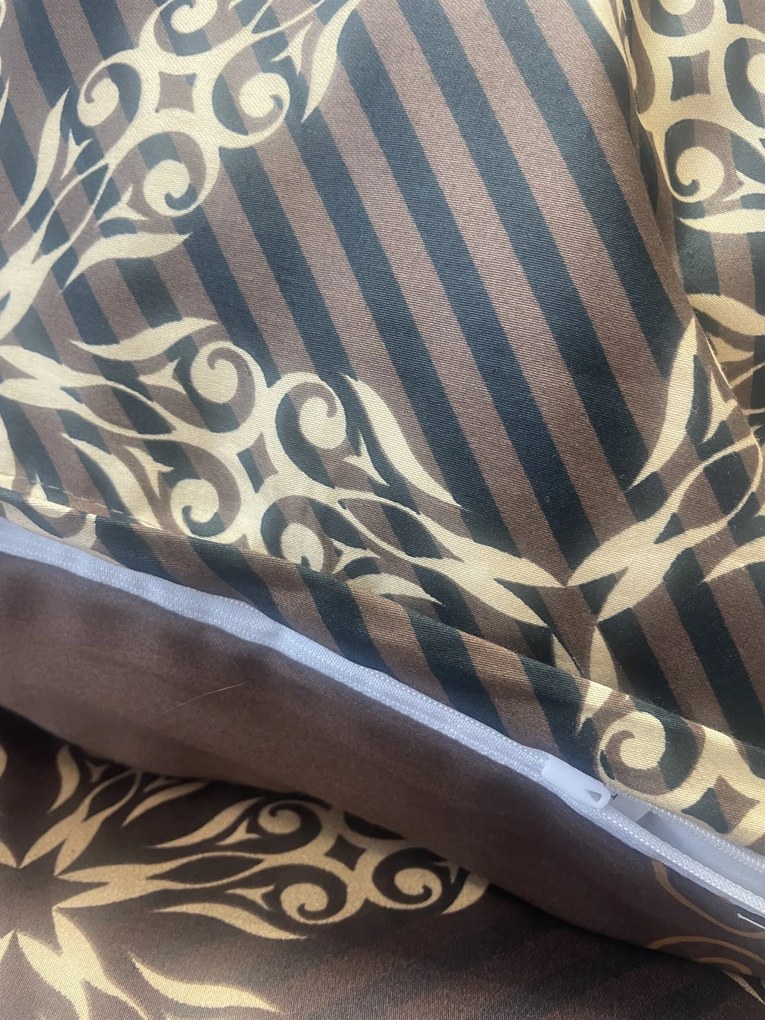 Ágynemű  pamut szatén Alisa Barna TiaHome - 1x Párna 90x70cm, 1x Paplan 140x200cm