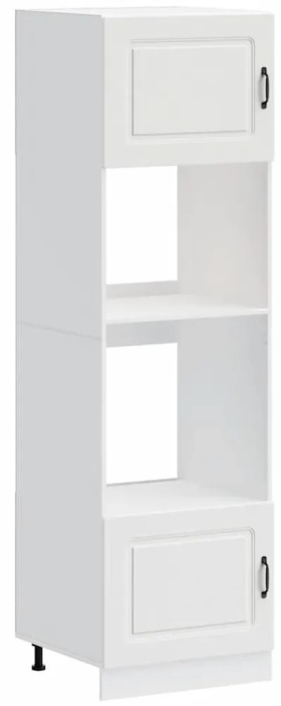 Kalmar 2 db fehér szerelt fa sütőszekrények