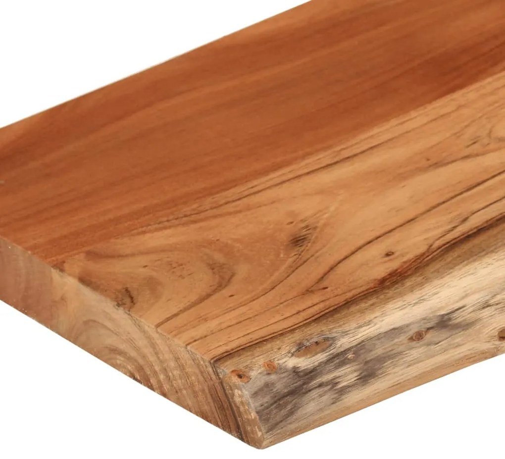 tömör akácfa téglalap alakú fali polc 80 x 30 x 3,8 cm