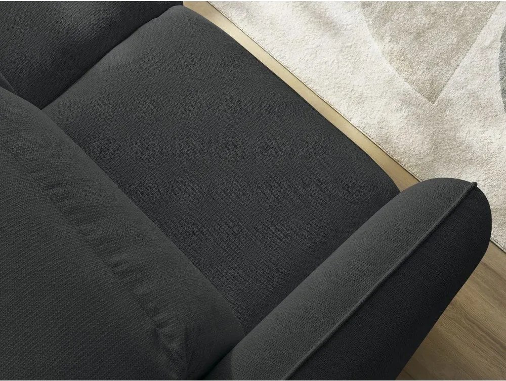 Fekete kanapé 216 cm Achille – Bobochic Paris