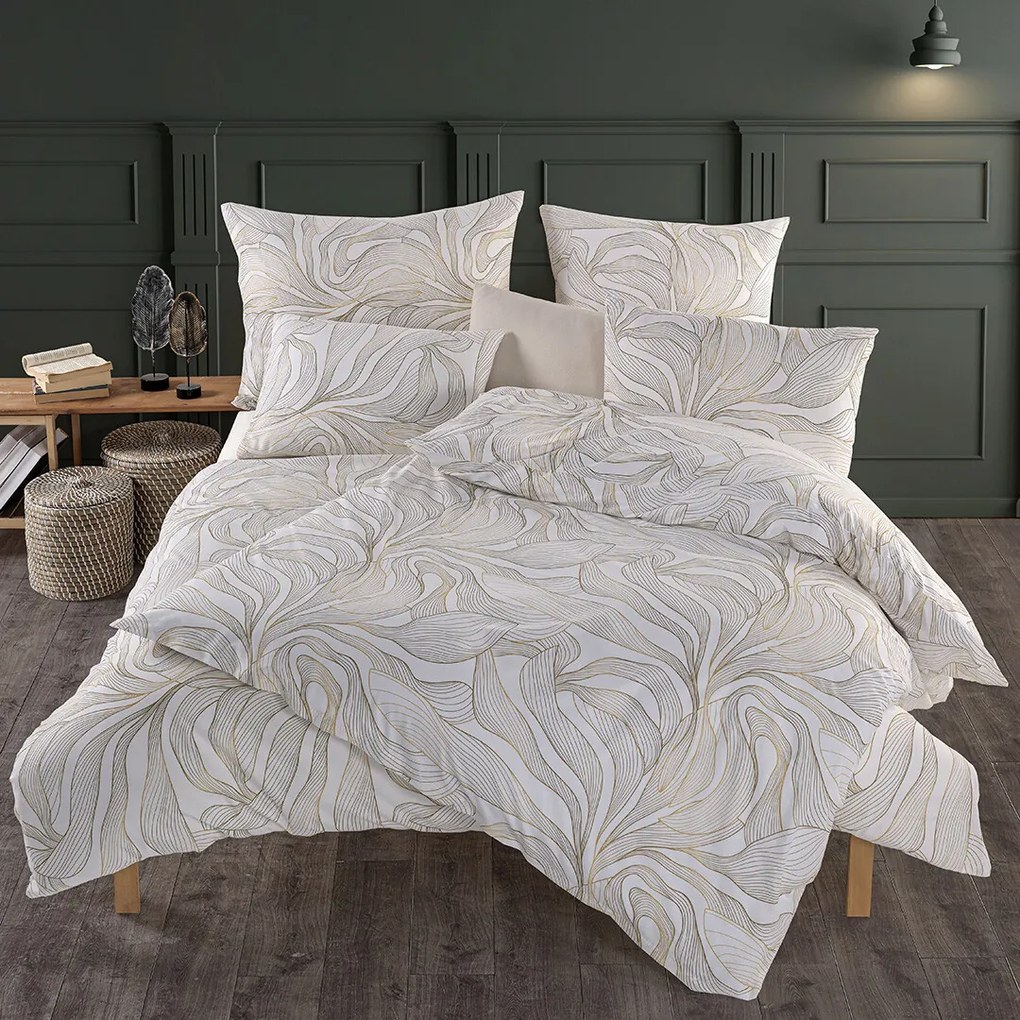 BedTex Pamut ágynemű Serena, 160 x 200 cm, 2 x 70x 80 cm, 160 x 200 cm, 2 db 70 x 80 cm