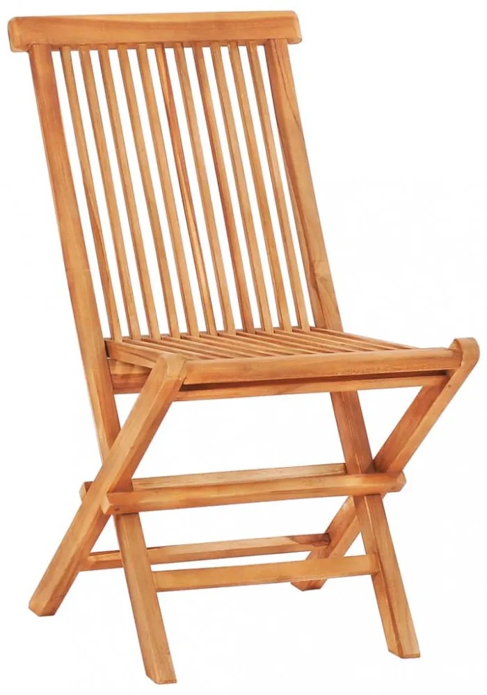 7 részes kültéri összecsukható tömör tíkfa étkezőgarnitúra