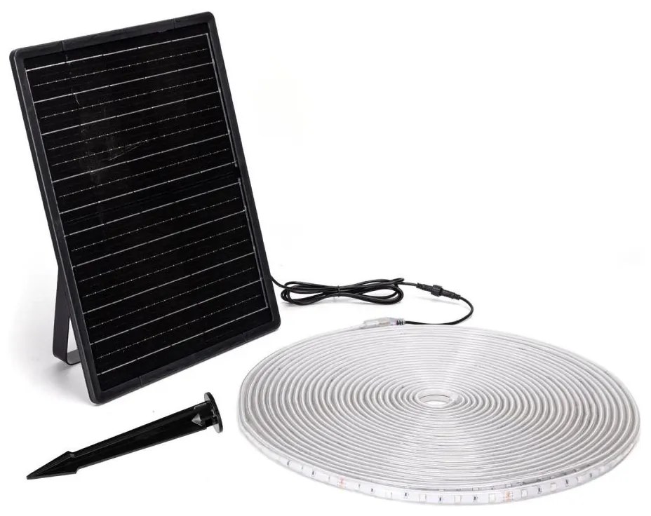 Aigostar - LED RGB dimmelhető napelemes szalag 20W, 3,2V, 20 m, IP65, DO