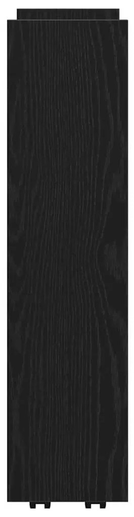 Keskeny Tároló Kocsi Fekete tölgy 60 x 20 x 82 cm Faanyag