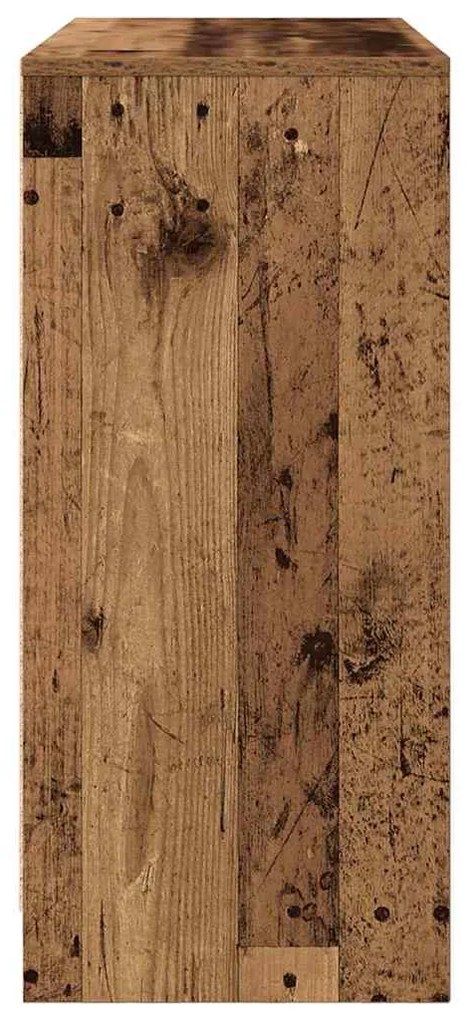 antik fa szerelt fa tálalószekrény 85x34x76 cm