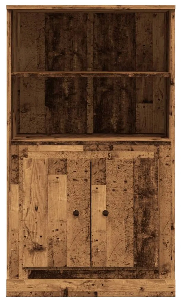 antik fa színű szerelt fa magasszekrény 60x35,5x103,5 cm