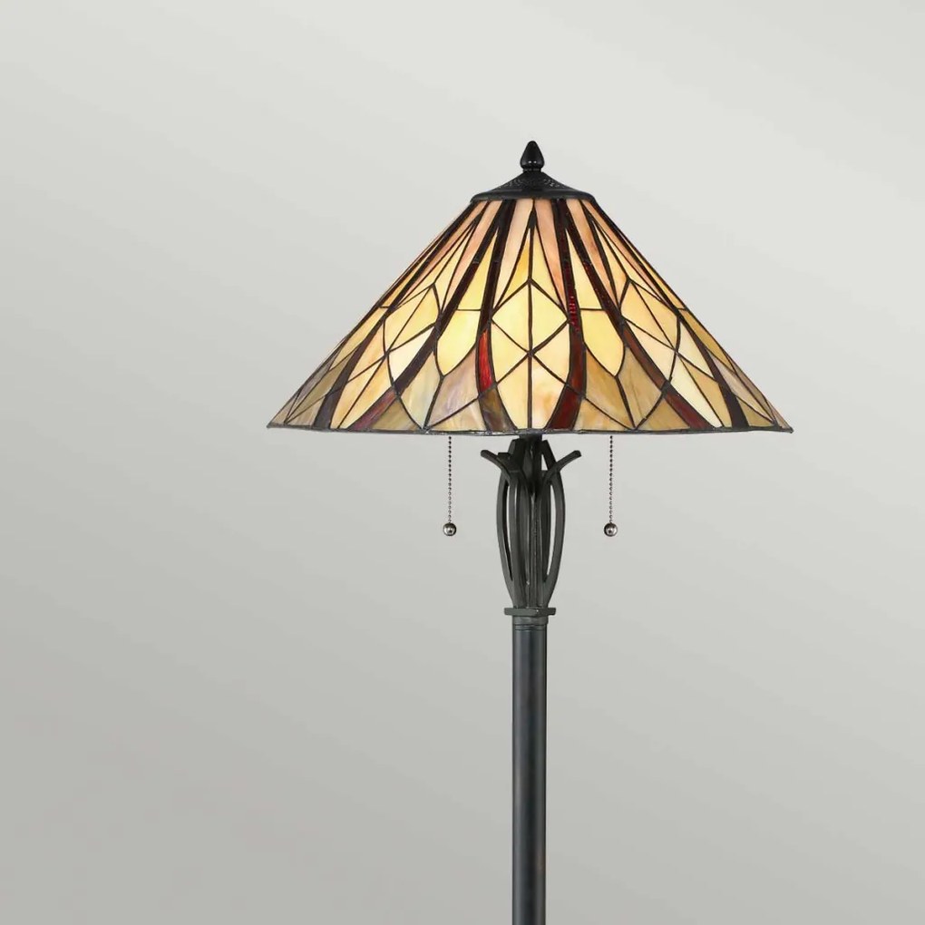 Elstead Lighting VICTORY & HOLMES QZ-VICTORY-FL Tiffany Állólámpa 2x60W/E27