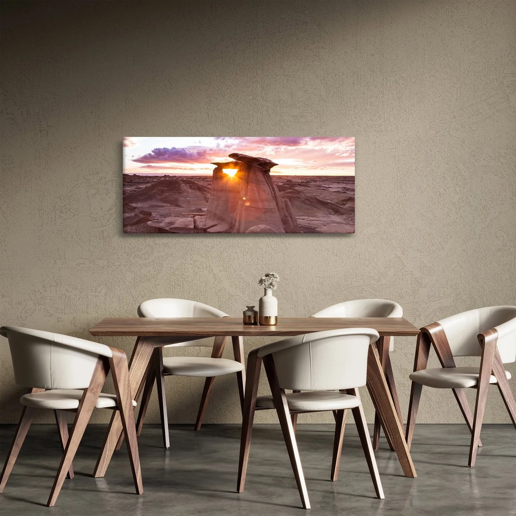 Kép - naplemente a sivatagban (120x50 cm)