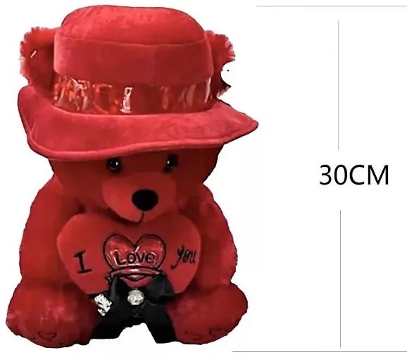 Valentin Napra Plüss Maci 30 Cm Szerelmes Ajándék
