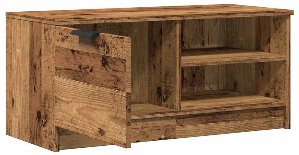 TV szekrény Régi fa 80x35x36,5 cm Gépelt fa