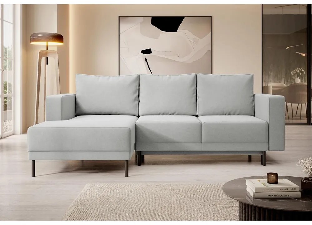 Sarokkanapé Rodriguez mini (B) (szürke + fekete) . Akció -15%. 1099551