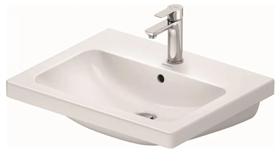 Duravit 23996000002 - D-CODE falra szerelhető mosdó 60x48 cm kerámia/fényes fehér