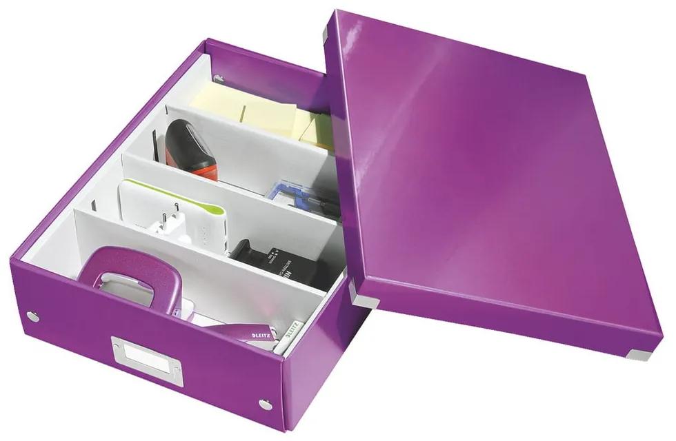 Office lila rendszerező doboz, hossz 37 cm - Leitz