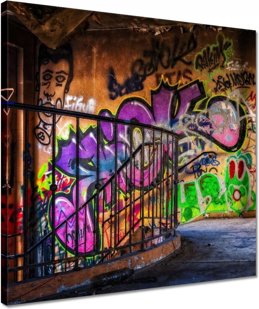 Vászonkép 40x40 Grafitti Murale