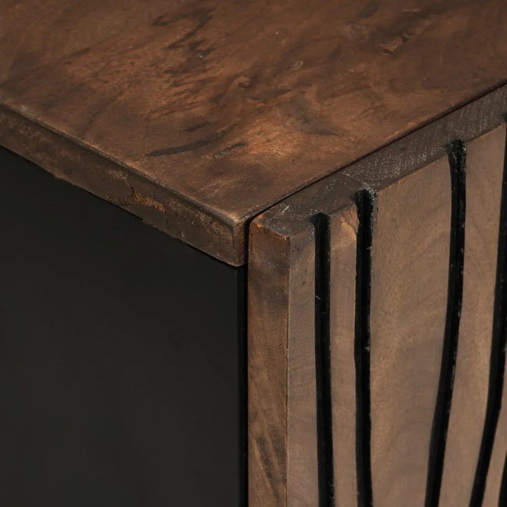 TV szekrény - 105 x 33.5 x 46 cm, tömör mangófából.