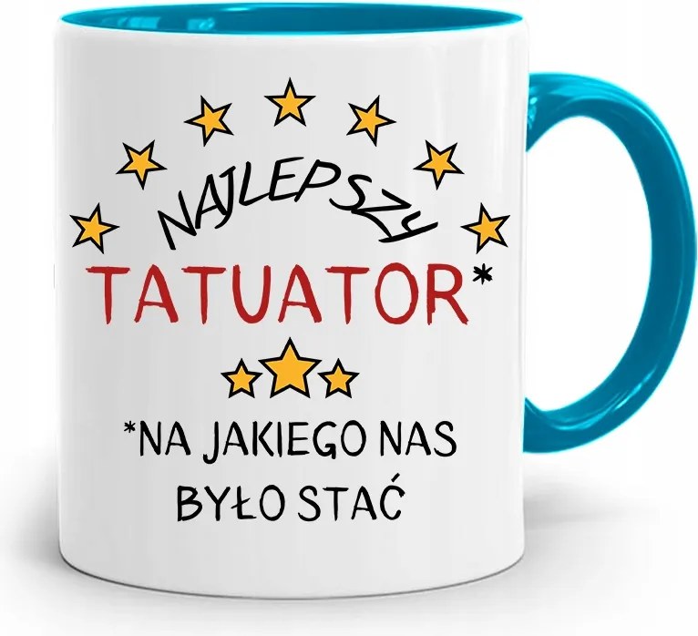 Tetoválóknak Tetováló Bögre Kék Ajándék fényképes nyomtatással