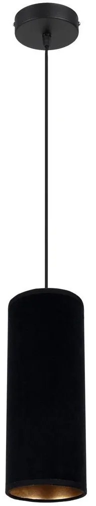 Csillár zsinóron AVALO 1xE27/60W/230V fekete