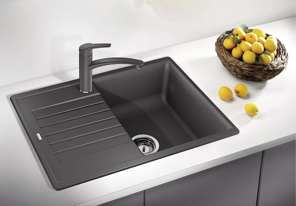 Blanco Zia 45 S Kompakt, szilgránit mosogató 680x500x190 mm, 1 kamrás, antracit, BLA-524721