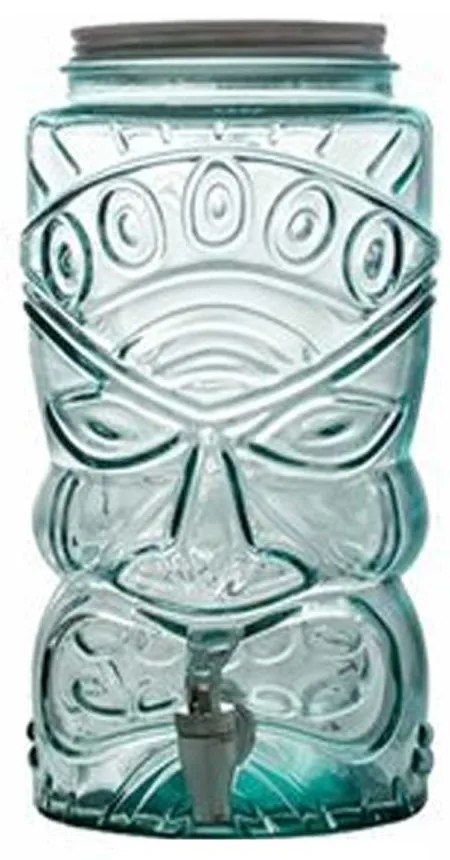 Csapos limonádés üveg 6 liter újrahasznosított zöld üvegből TIKI