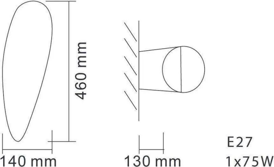 Orlicki Design CORNO OR81527 Fali lámpa 1x8W/E27