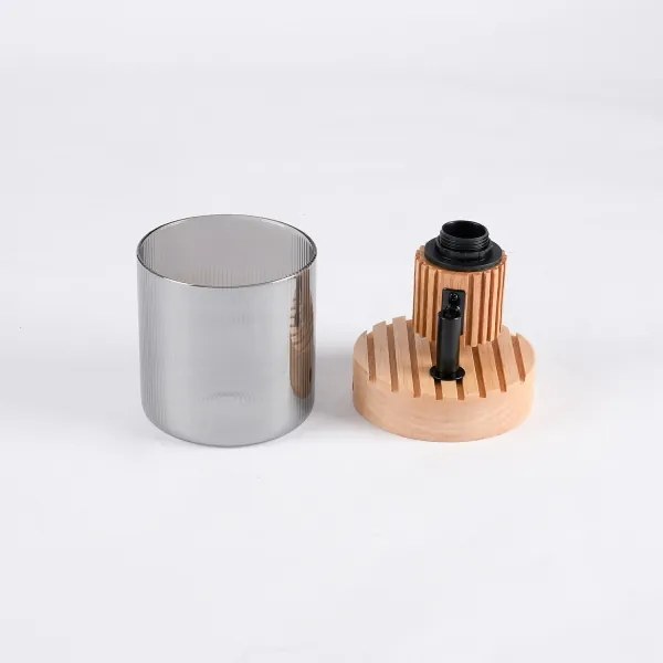 Brilagi - Fali spotlámpa HYGGE 1xE14/15W/230V fa/füstszínű