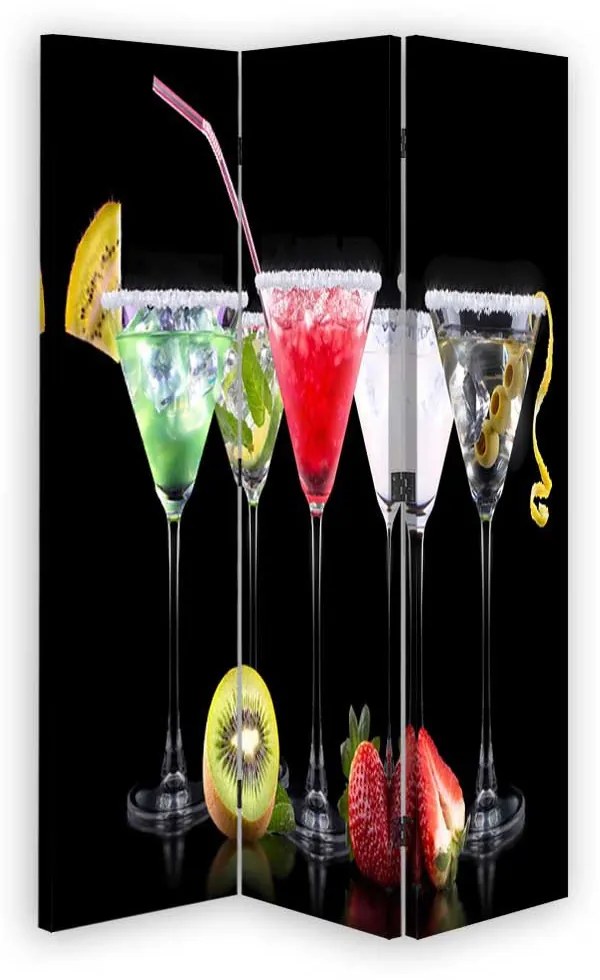 Gario Paraván Italok és gyümölcsök Méret: 110 x 170 cm, Kivitelezés: Forgó paraván 360°