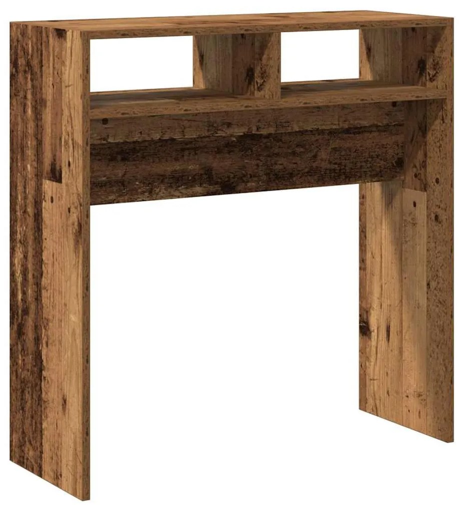 szürke sonoma szerelt fa tálalóasztal 78 x 30 x 80 cm