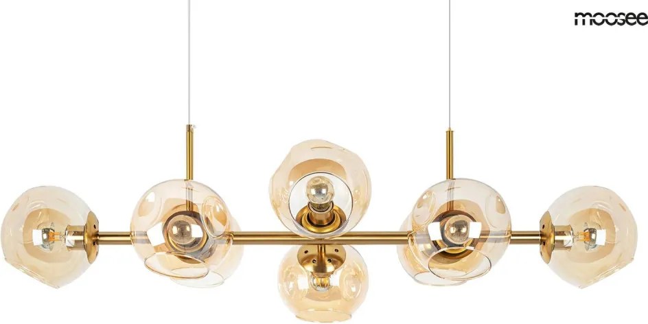 King Home MOOSEE ROMEO GOLD MSE010100171 Függőlámpa 8x40W/E27 IP20
