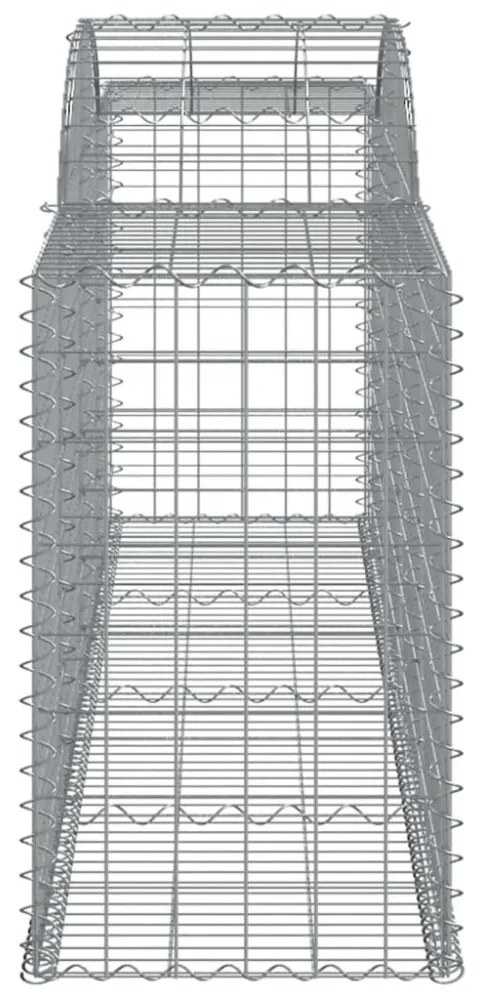 15 db íves horganyzott vas gabion kosár 300x50x80/100 cm