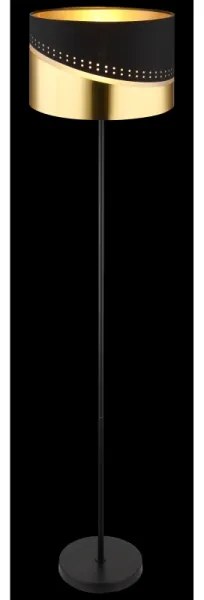 Globo 54046S - Állólámpa OR 1xE27/60W/230V átm. 35 cm fekete/arany