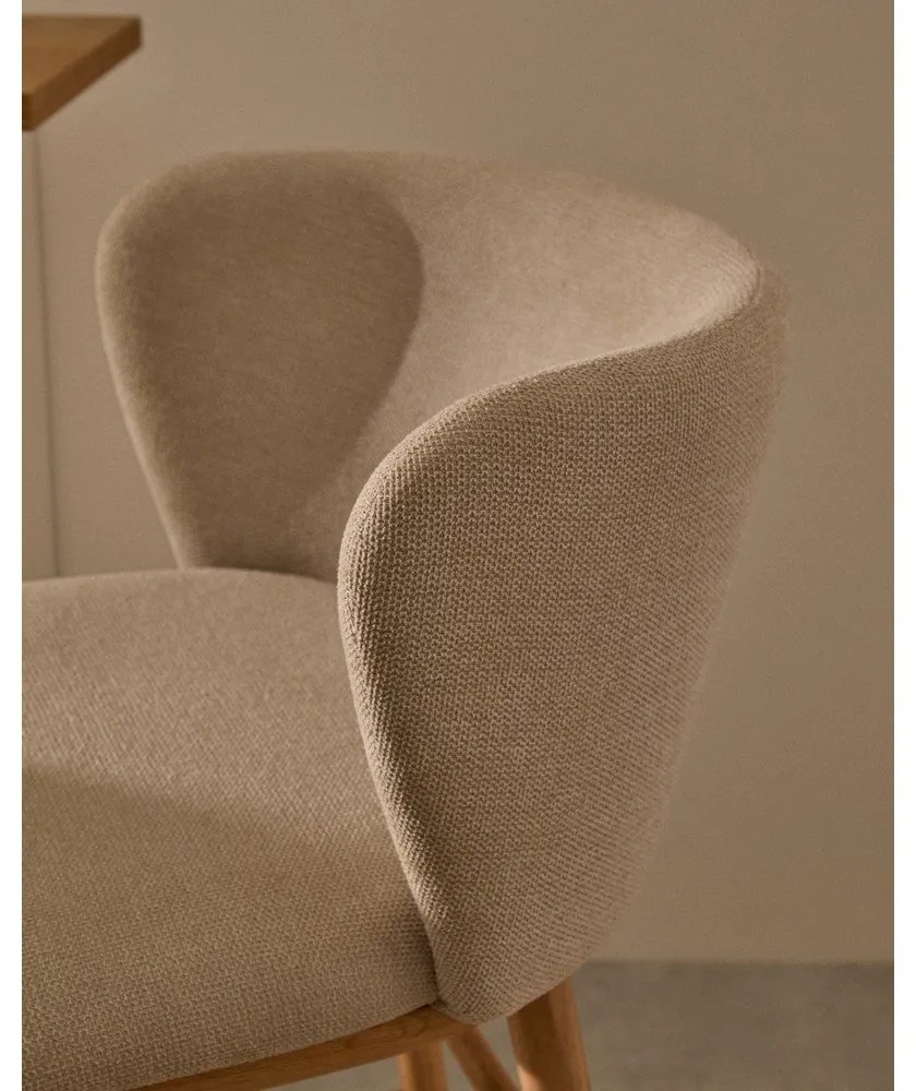 Bézs bárszék (ülésmagasság 65 cm) Ciselia – Kave Home