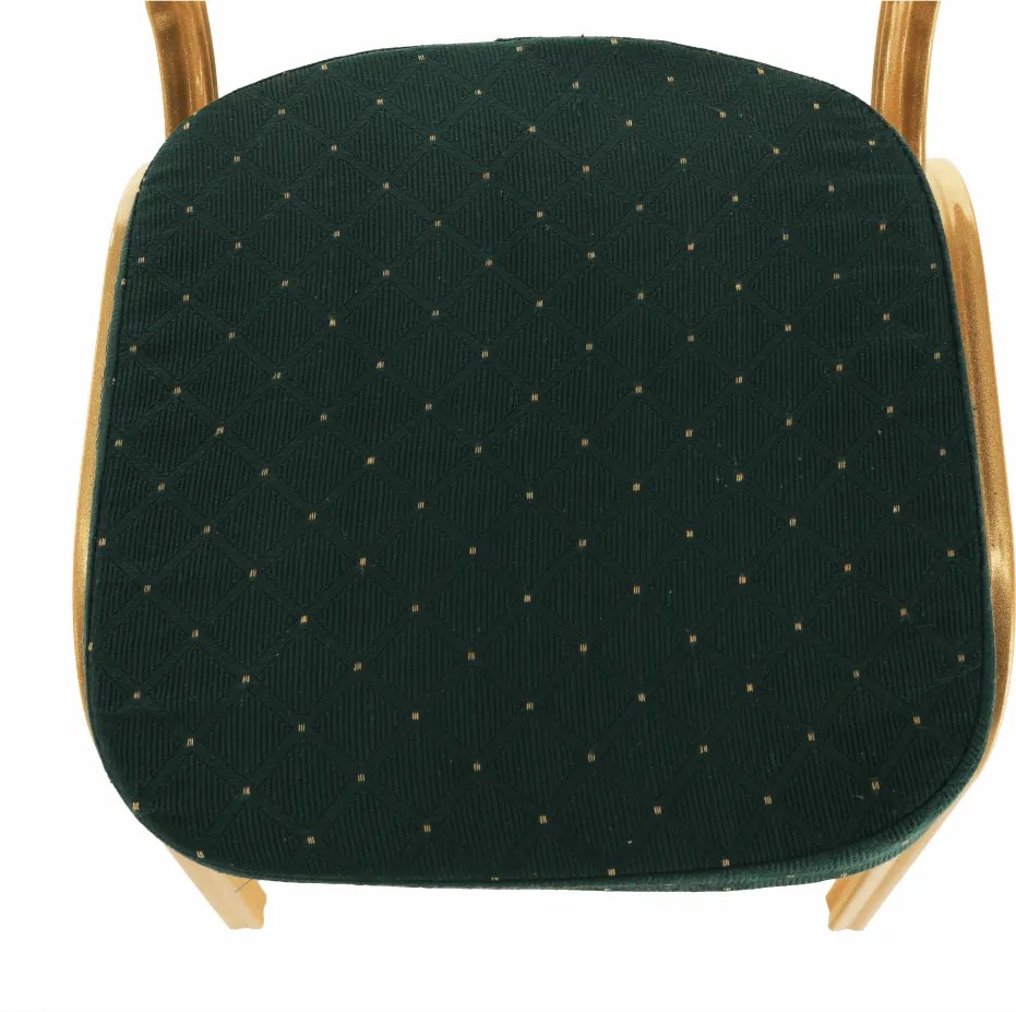 Rákásolható szék, zöld/arany festés, ZINA 3 NEW