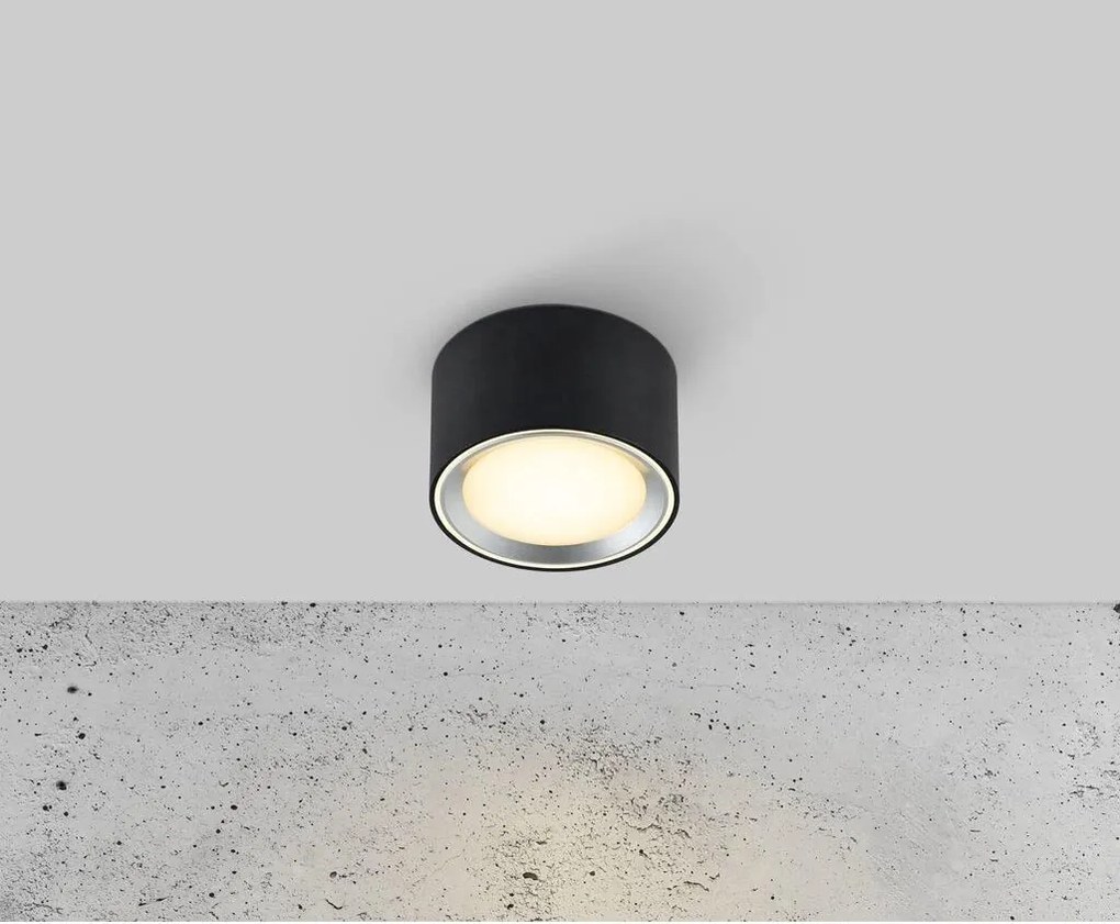 NORDLUX 47540103 FALLON Hengeres Mennyezeti Lámpa Fekete LED IP20
