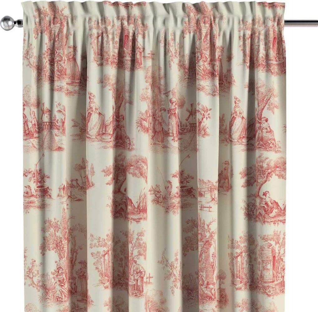 Dekoria Csatornafüggöny frufruval 1 db 130x260cm fehér