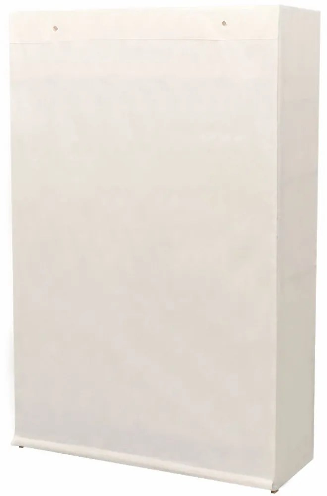 fenyőfa és szövetanyag ruhásszekrény 110 x 40 x 170 cm