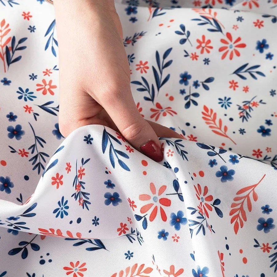 Vízálló Szövet Függönyökhöz És Asztalterítőkhöz 145cm sötétkék