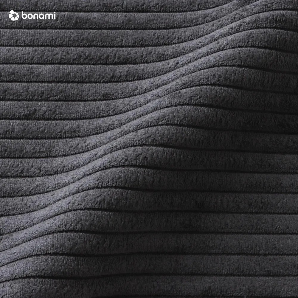 Antracitszürke kordbársony heverő (jobb oldali) Chic Charlotte – Miuform