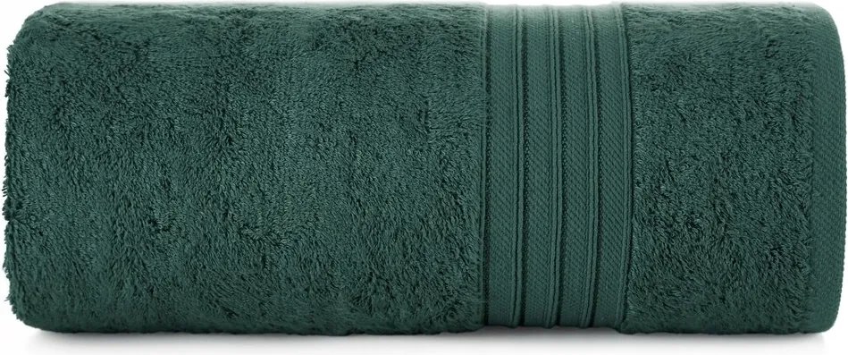 Kéztörlő kicsi 30x50 modál csíkokkal c. zöld