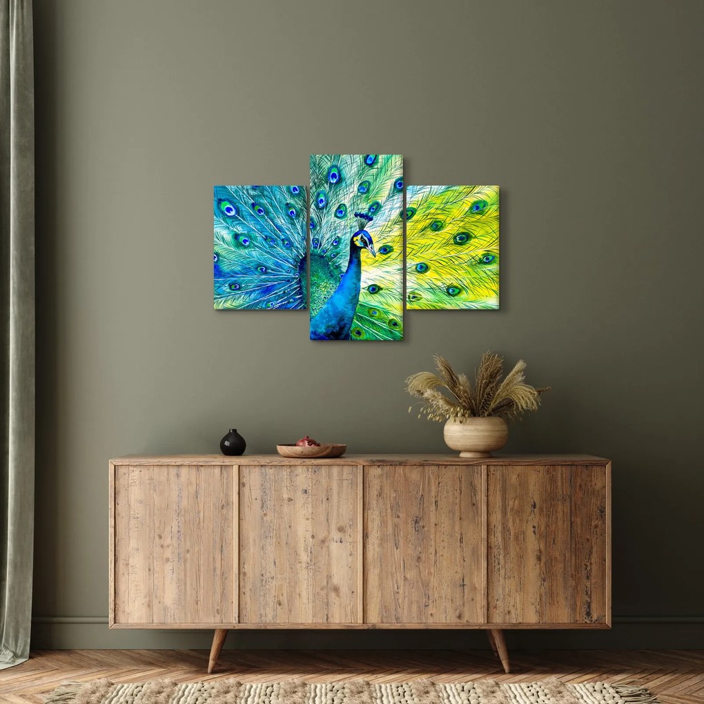 Páva képe (90x60 cm)
